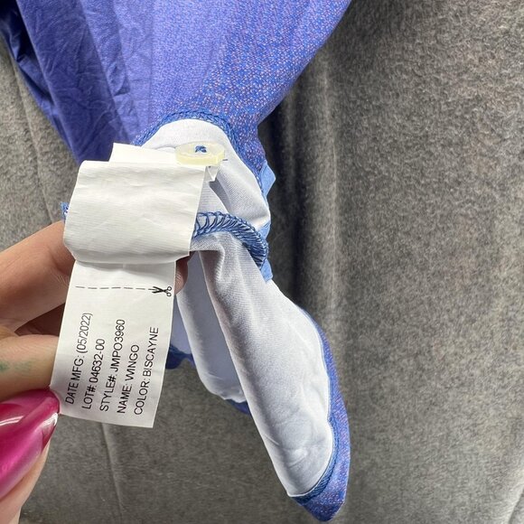 Johnnie O Polo Shirt Mens 2XL Blue Wingo Biscayne Golf Performance Patterned - Picture 7 of 10